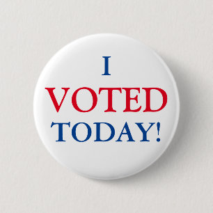 I VOTED Today 6 Cm Round Badge