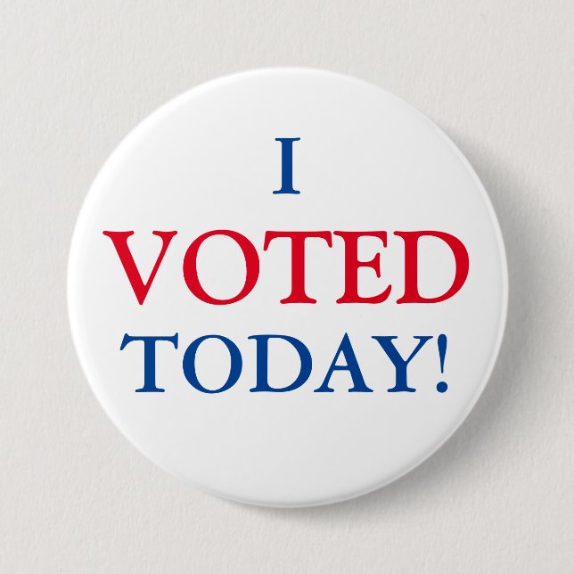 I VOTED Today! 7.5 Cm Round Badge (Front)