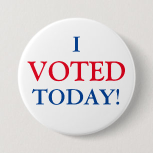 I VOTED Today! 7.5 Cm Round Badge