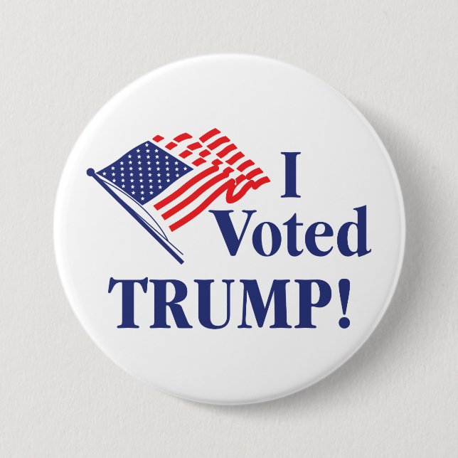 I Voted Trump 7.5 Cm Round Badge (Front)