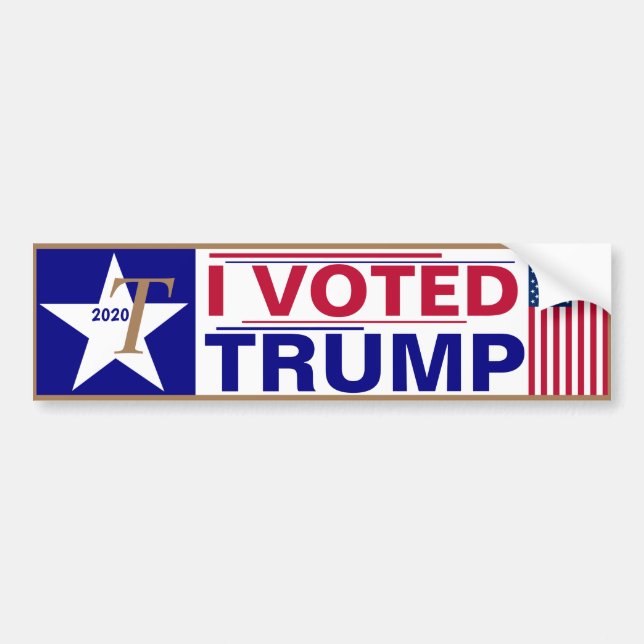 I voted TRUMP Bumper Sticker (Front)