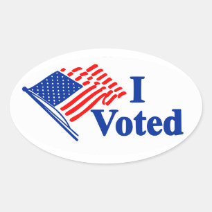 I Voted United States Flag Sticker