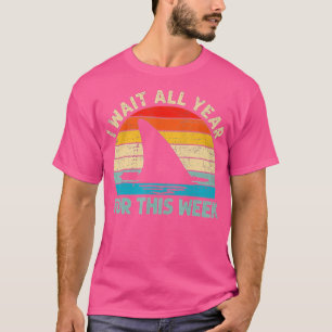 I Wait All Year For This Week Funny Sharks (83) T-Shirt