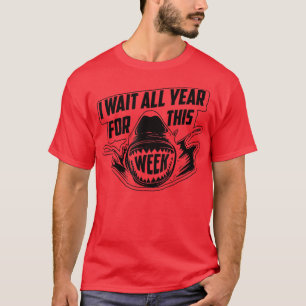 I Wait All Year For This WeekCool Love Sharks Gift T-Shirt