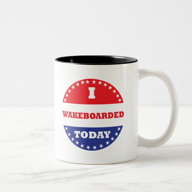 I Wakeboarded Today Two-Tone Coffee Mug (Right)