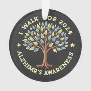 I Walk for 2024 Alzheimer’s Awareness Month Ornament