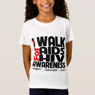 I Walk For AIDS HIV Awareness T-Shirt