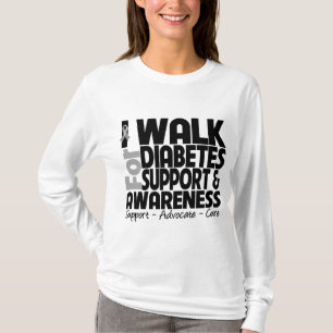 I Walk For Diabetes Awareness T-Shirt