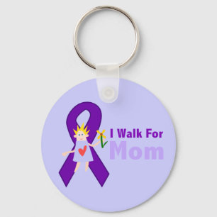 I Walk For Mum Alzheimer's Gift Key Ring