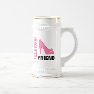 I Walk for My Friend Beer Stein