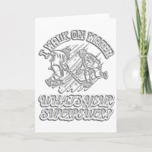 I Walk On Water Ice Hockey Funny Gifts For Hockey Card