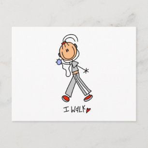I Walk Postcard