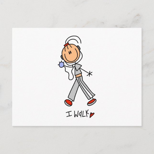 I Walk Postcard (Front)