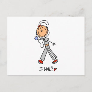I Walk Tshirts and Gifts Postcard