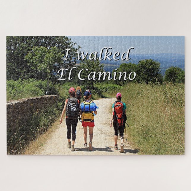 I walked El Camino, Spain (caption) Jigsaw Puzzle (Horizontal)