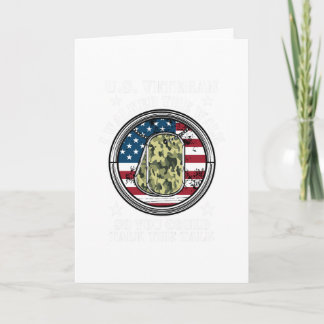I Walked The Walk Military Veteran Retirement Card