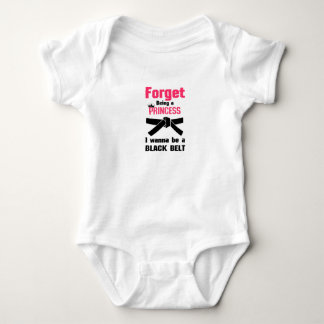 I Wanna Be A Black Belt Karate Tae Kwon Do Baby Bodysuit