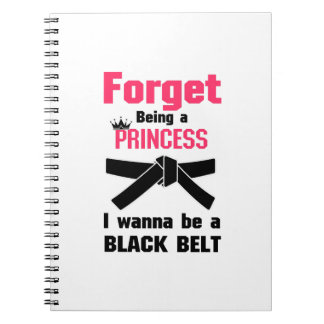 I Wanna Be A Black Belt Karate Tae Kwon Do Notebook