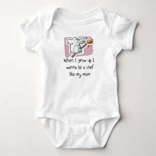 I Wanna Be a Chef Like My Mum Baby T-Shirt Bodysuit