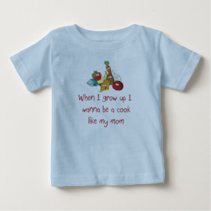 I Wanna Be a Cook Like My Mum Baby T-Shirt