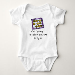 I wanna be an Accountant like Dad baby t-shirt Baby Bodysuit
