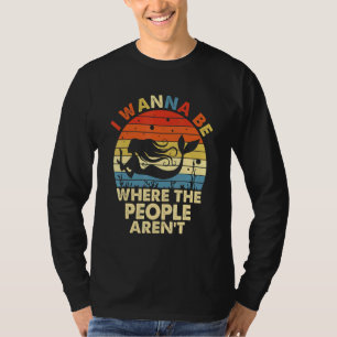 I Wanna Be Where The People Arent Vintage Mermaid T-Shirt