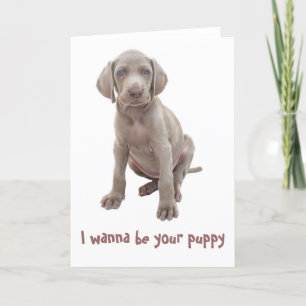 I wanna be your puppy holiday card