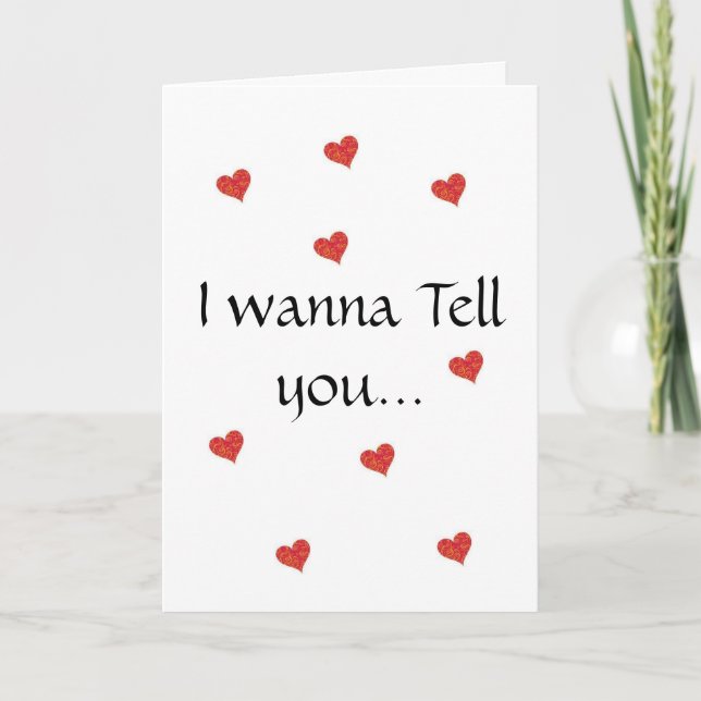 I wanna holiday card (Front)