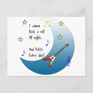 I wanna rock n roll all night postcard