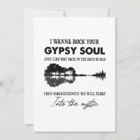 I Wanna Rock Your Gypsy Soul Hippie Guitar