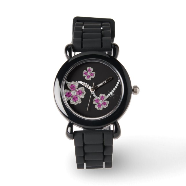 I Wanna Wear Diamonds Flower Girl Party  Watch (Front)