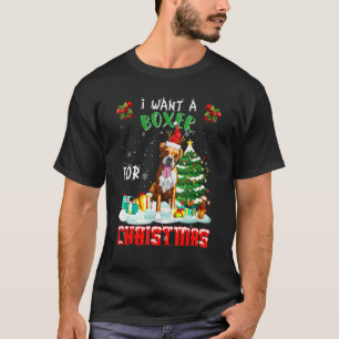 I Want A Boxer For Christmas Ugly Sweater Dog Xmas