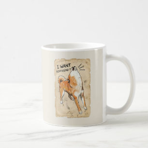 I Want a Boyfriend – Manifesting Shiba Inu Mug
