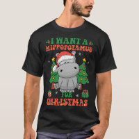 I Want A Hippopotamus For Christmas Lights Santa H