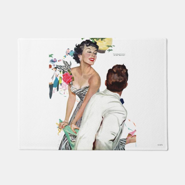 I Want a Man 2 Doormat (Front)