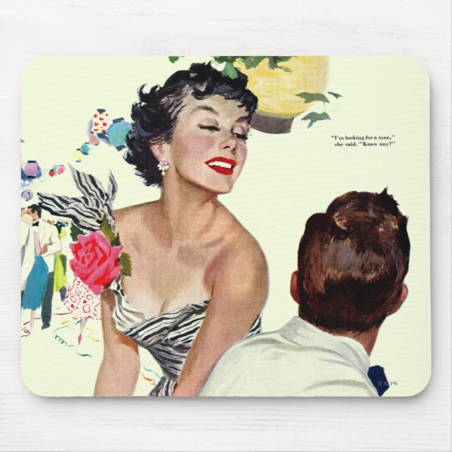 I Want a Man Mouse Pad (Front)