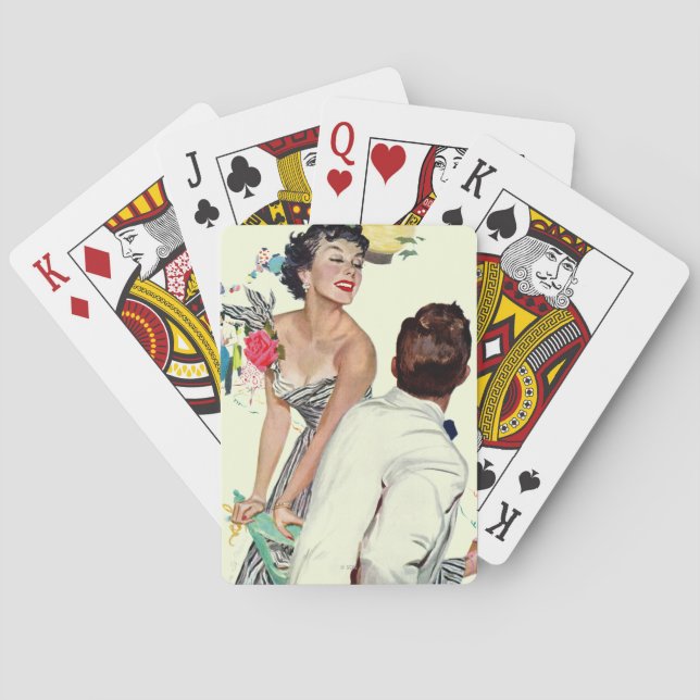 I Want a Man Playing Cards (Back)