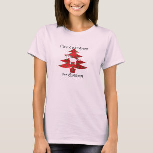 I want a unicorn for Christmas on red T-Shirt