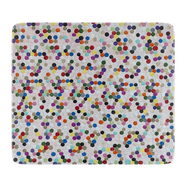 I Want Candy 6 x 7 Deco Glass Cutting Board (Front)