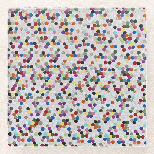 I Want Candy Glass Coaster (Front)