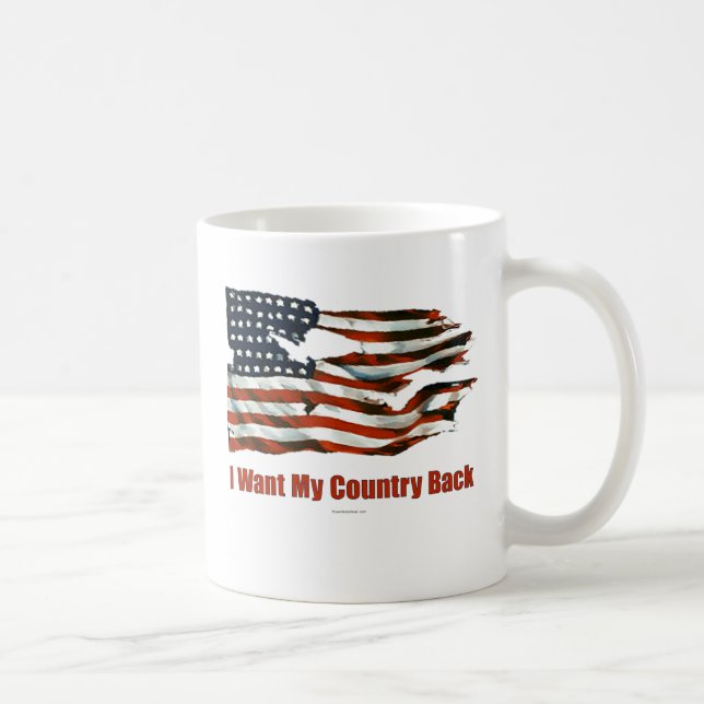 I Want My Country Back drinkware Coffee Mug (Right)