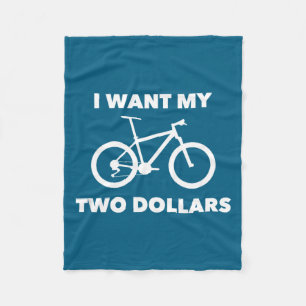 I Want My Two Dollars 2$ Movie Quote Retro 80s Vin Fleece Blanket