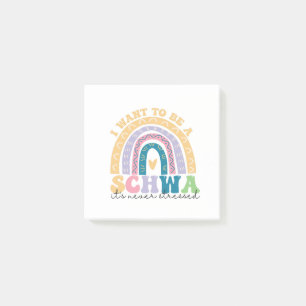 I Want To Be A Schwa It's Never Stressed Science   Post-it Notes