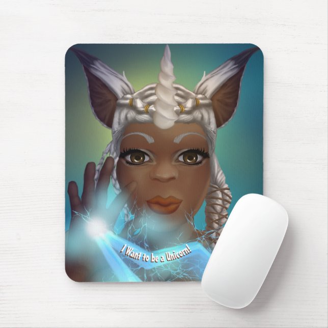 I want to be a Unicorn!  Mousepad (With Mouse)