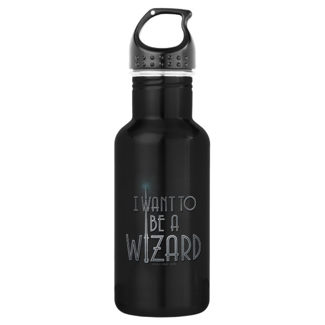 I Want To Be A Wizard 532 Ml Water Bottle (Front)