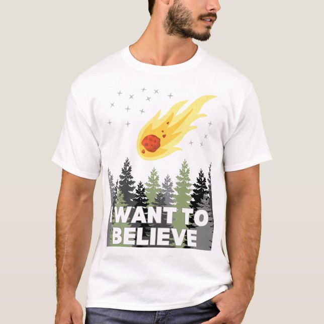 I Want to Believe Asteroid Shirt (Front)