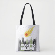 I Want to Believe Asteroid Tote