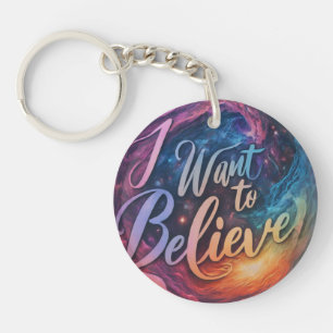 I Want to Believe – Circle Keychain