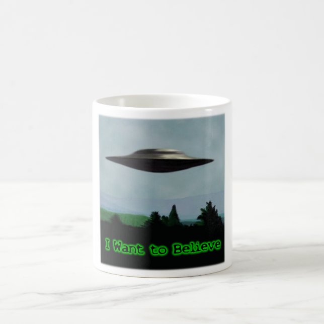 I want to believe coffee mug (Center)