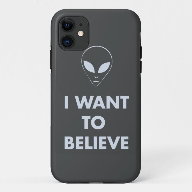 I Want To Believe (dark grey) Case-Mate iPhone Case (Back)